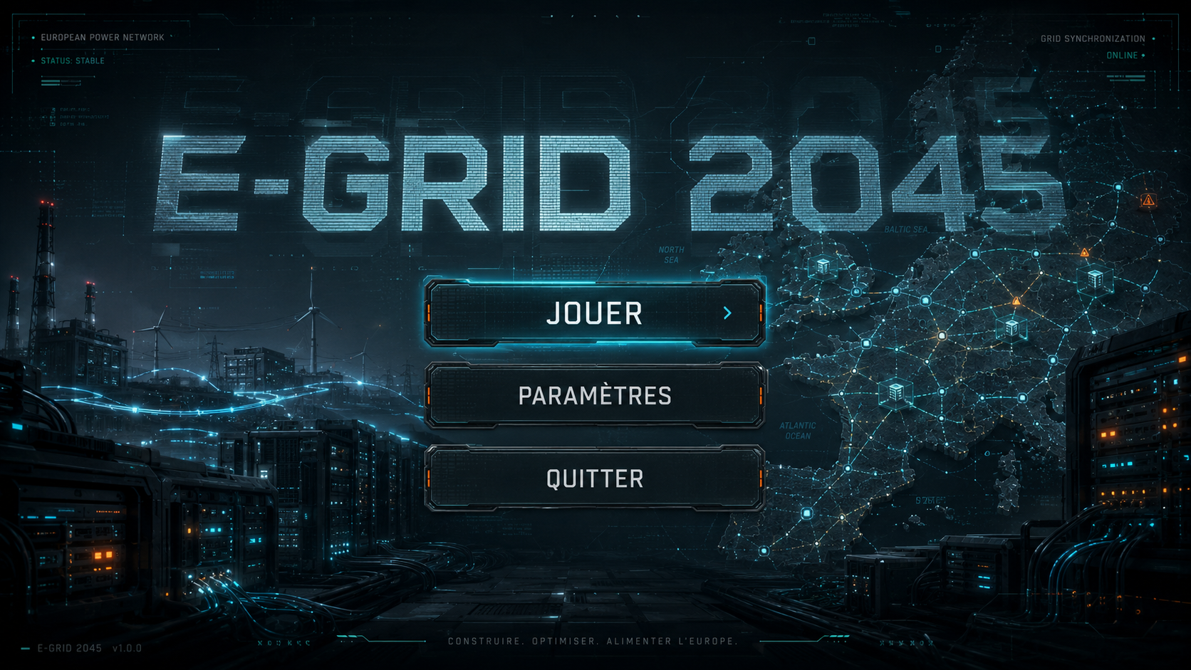 Menu principal E-Grid 2045